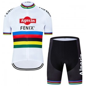 Set Wielershirt + Fietsbroek Kort 2020 Alpecin-Fenix N003
